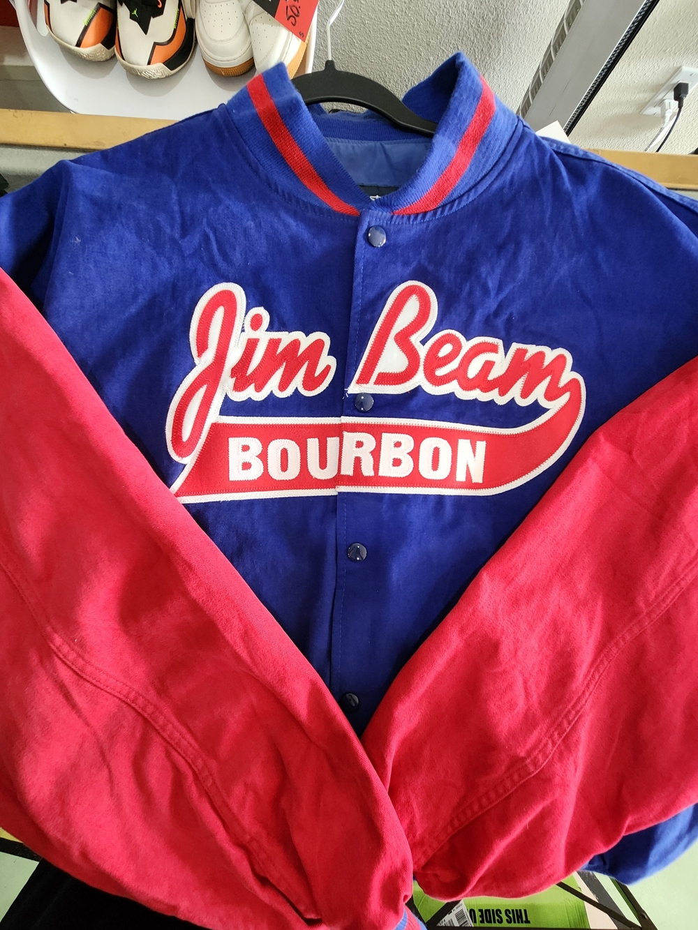 Jim Beam Blue and Red Varsity Bomber Jacket
